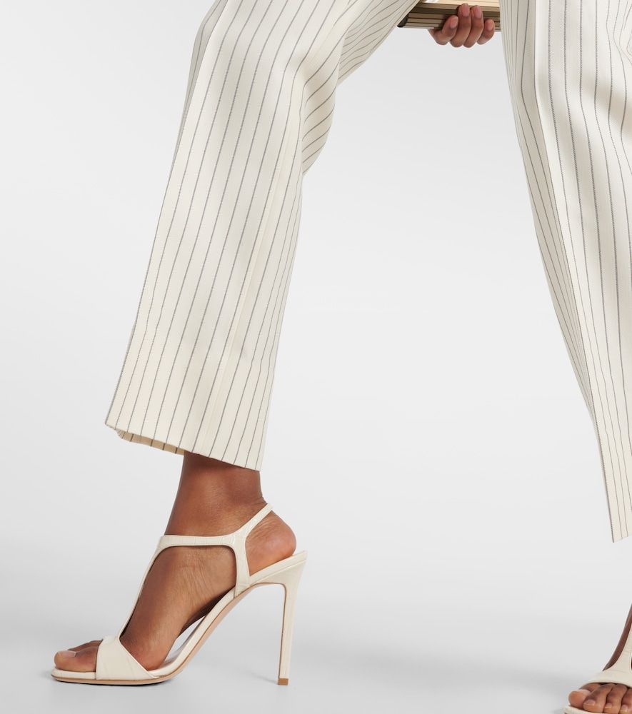 Pantalones rectos Wallis en mezcla de lana y seda a rayas - Tom Ford - Modalova