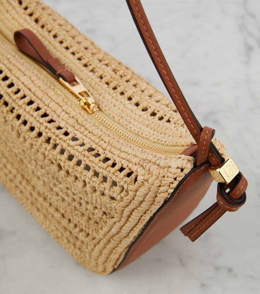 Hammock Mini raffia shoulder bag - Loewe - Modalova