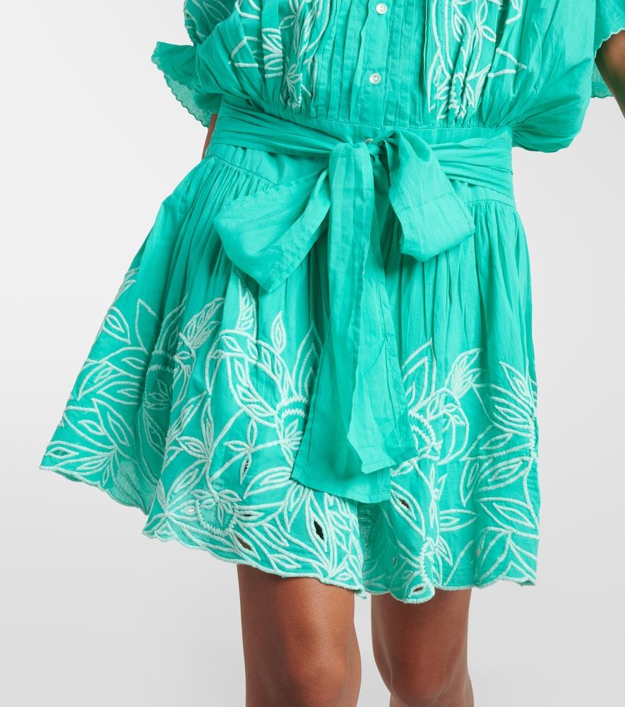 Abito corto in cotone colorblock - Juliet Dunn - Modalova