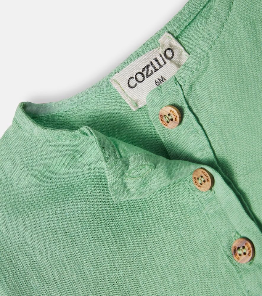 Bebé - camisa con botones Alder de algodón y lino - Cozmo - Modalova
