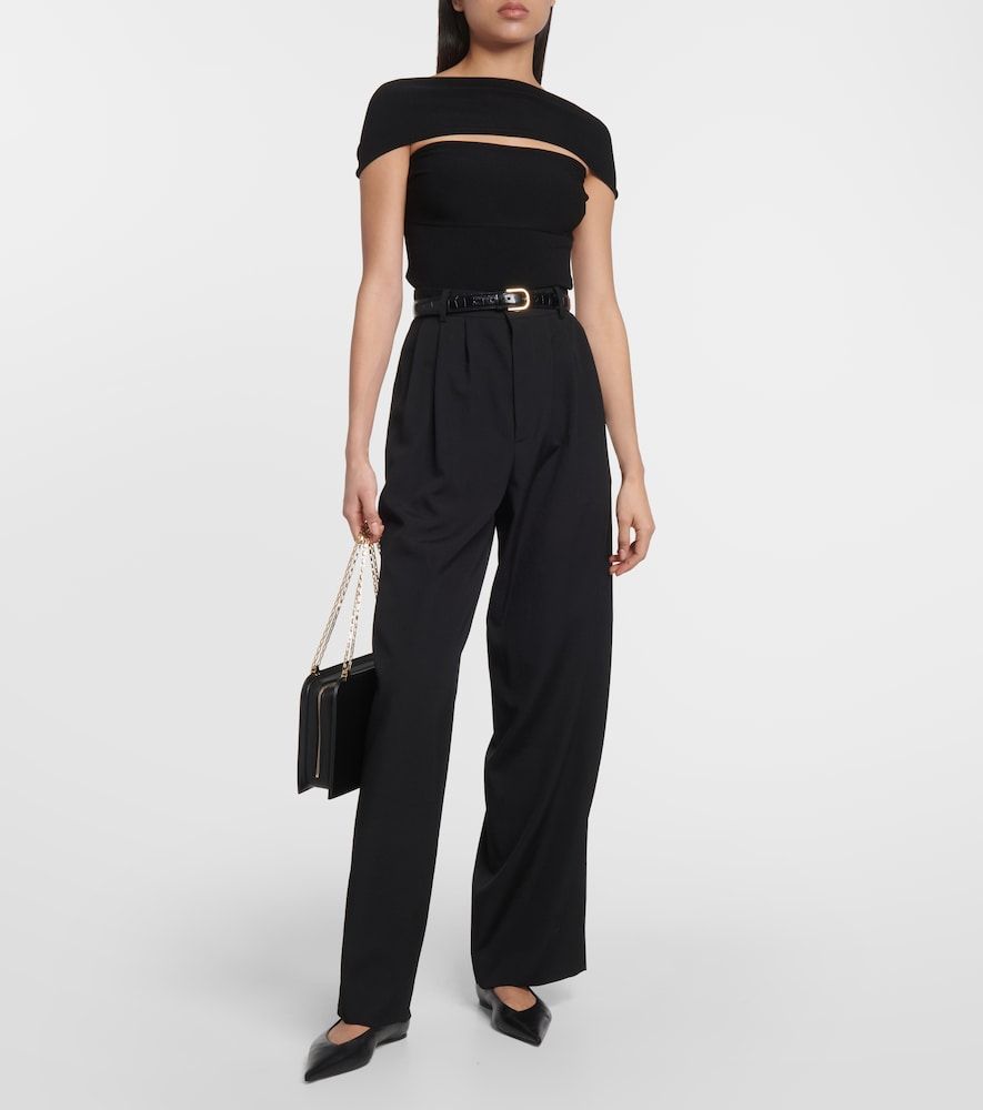 Top in maglia a coste con cut-out - Toteme - Modalova