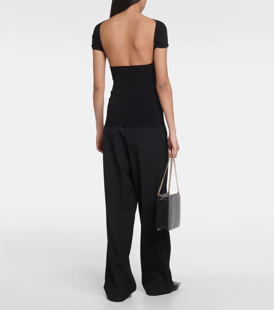 Top in maglia a coste con cut-out - Toteme - Modalova