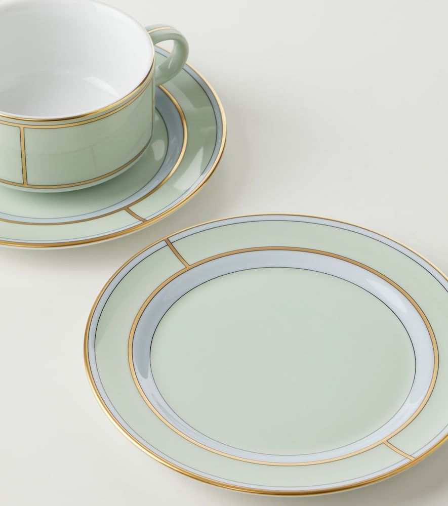 Set de 2 tazas de té y platillos Diva de pocelana - Ginori 1735 - Modalova
