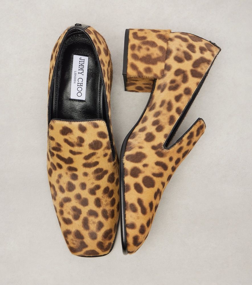 Eliot Slipper 45 leopard-print calf hair pumps - Jimmy Choo - Modalova
