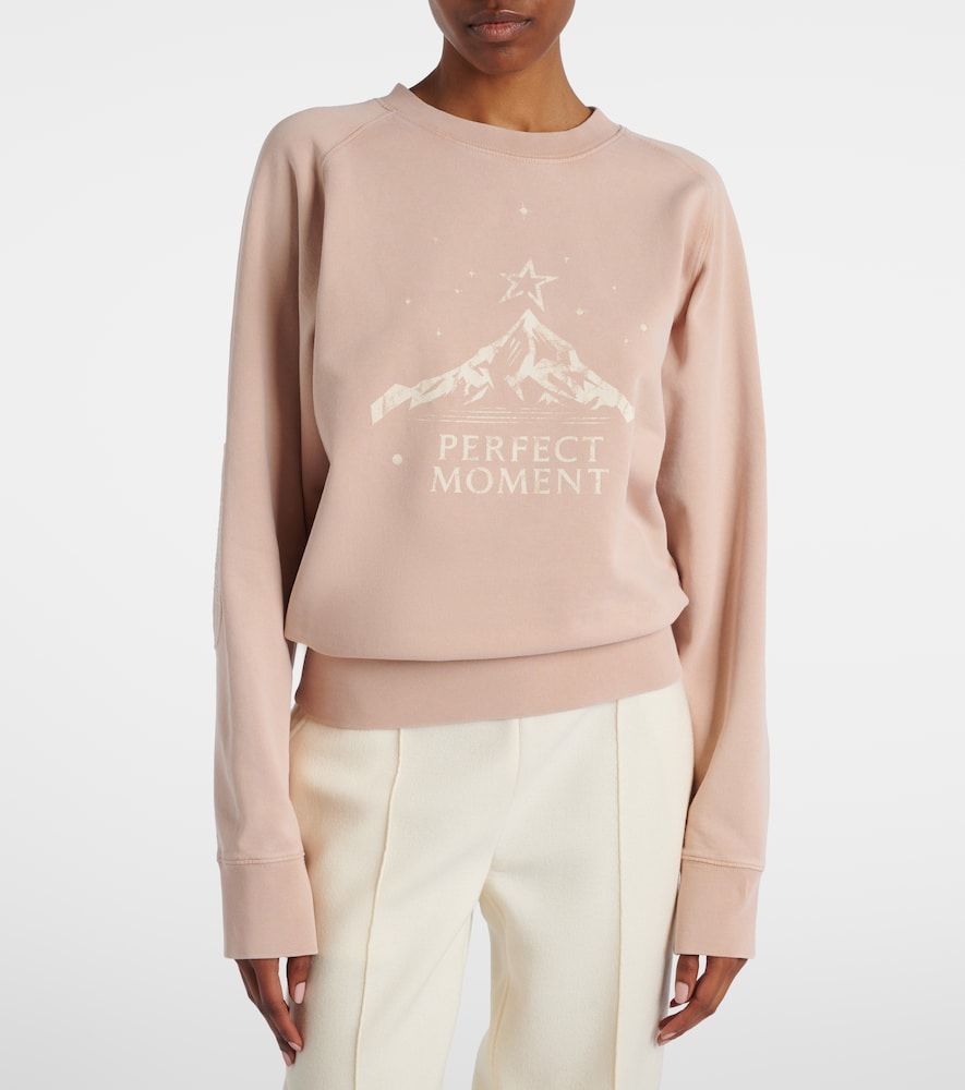 Felpa in jersey di cotone con logo - Perfect Moment - Modalova
