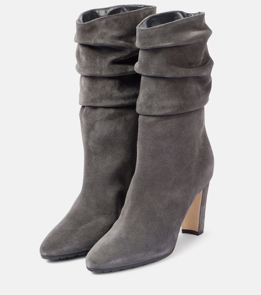 Stiefel Calasso 90 aus Veloursleder - Manolo Blahnik - Modalova