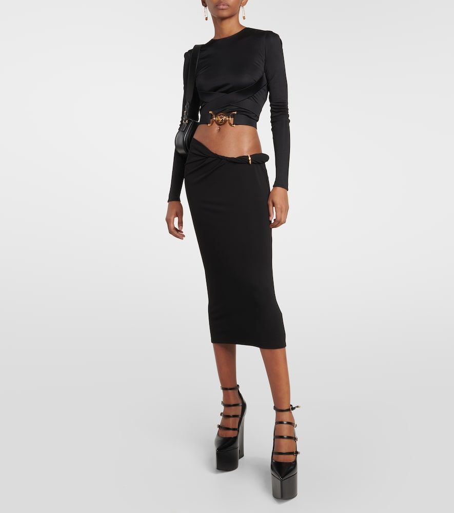 Plateau-Pumps Tempest aus Leder - Versace - Modalova