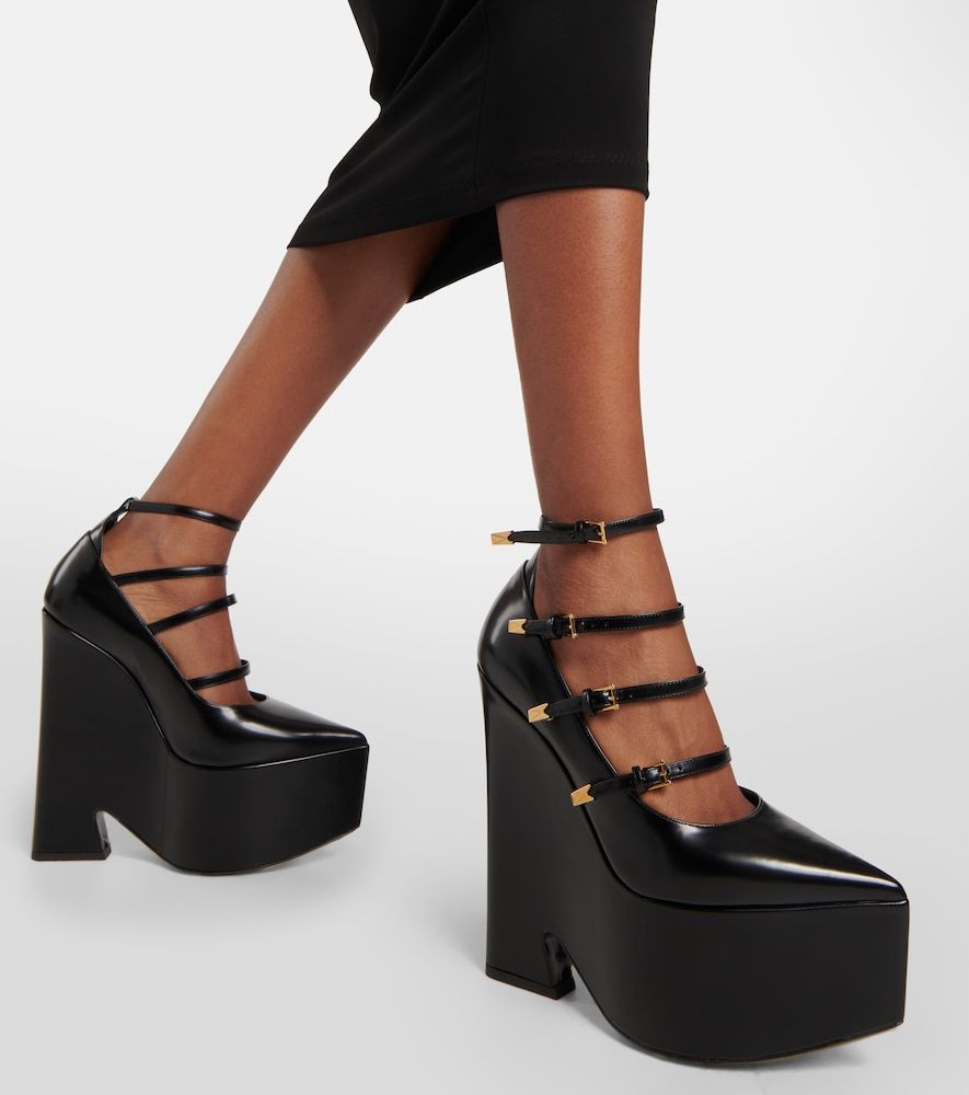 Plateau-Pumps Tempest aus Leder - Versace - Modalova