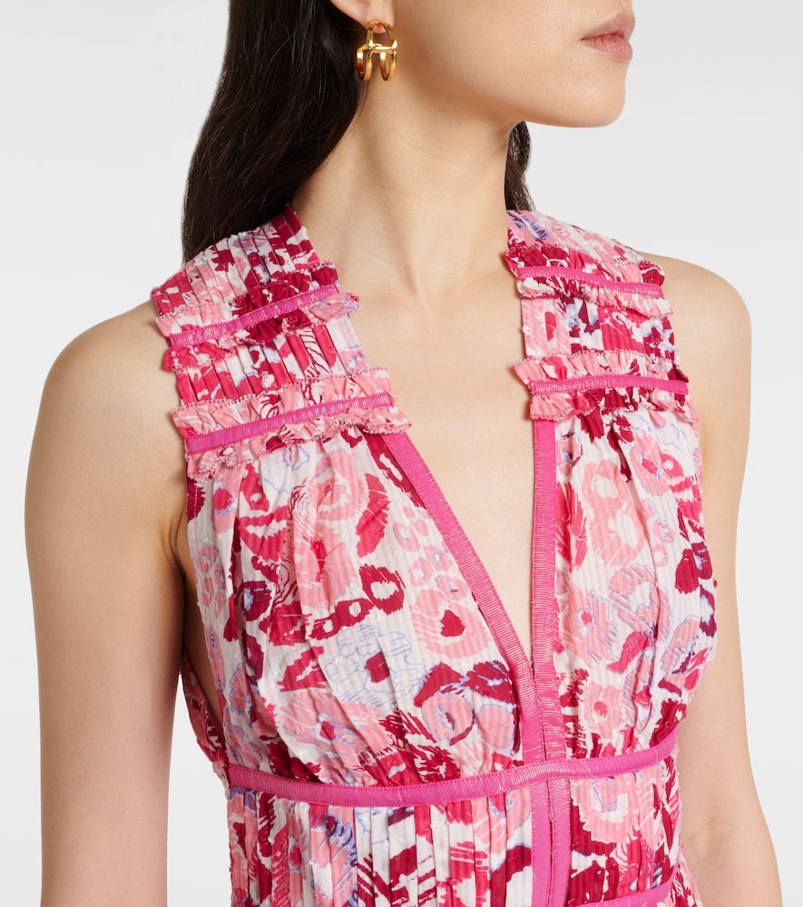 Vestido largo Chiara de algodón floral - Poupette St Barth - Modalova