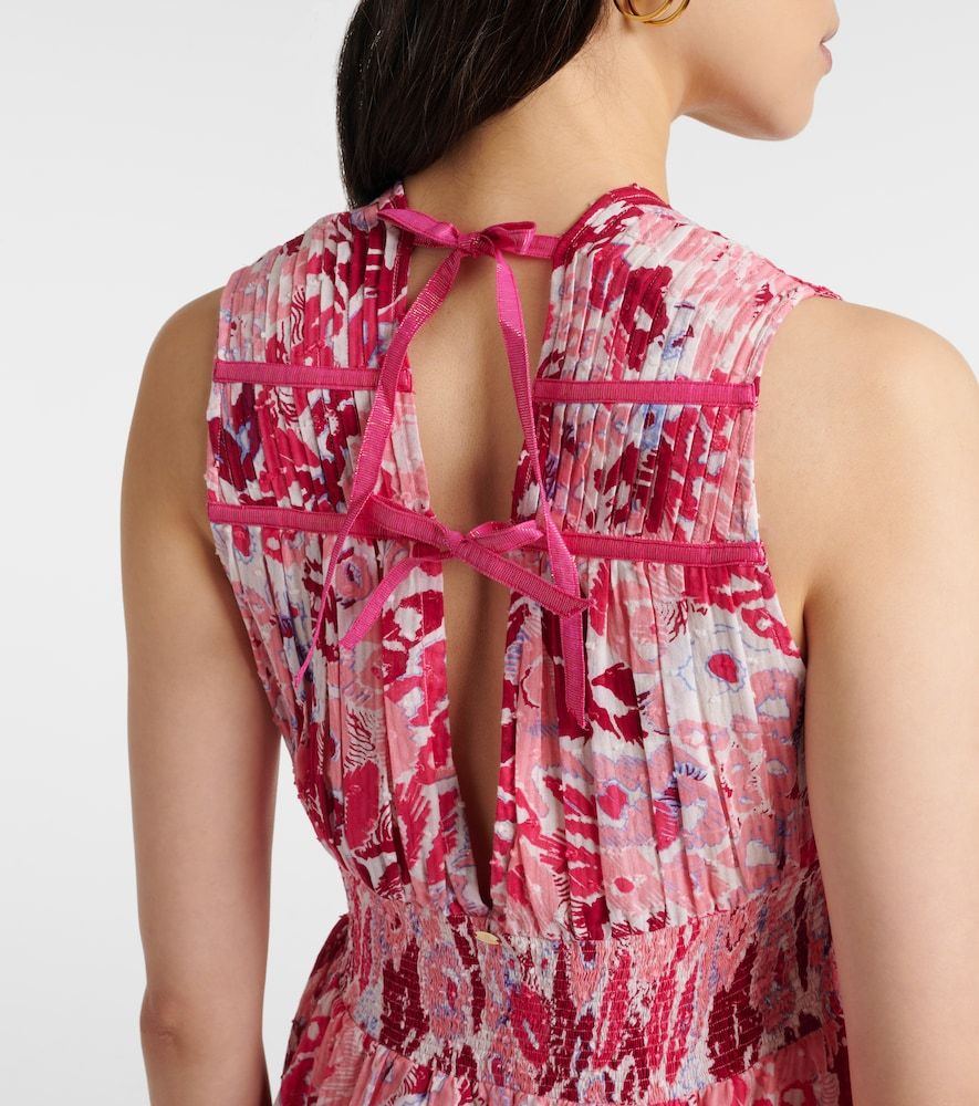 Vestido largo Chiara de algodón floral - Poupette St Barth - Modalova