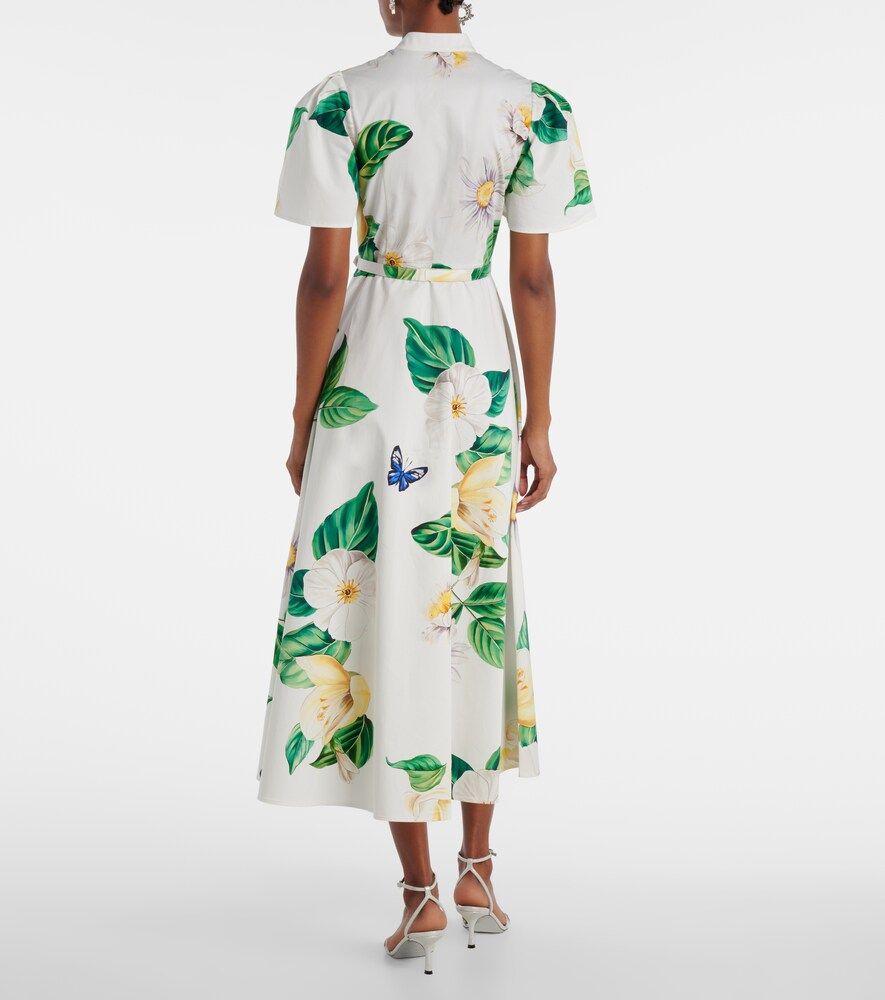 Vestido camisero Bianca de algodón floral - Leo Lin - Modalova