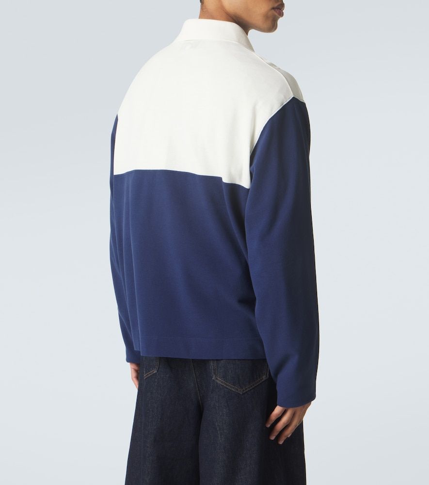 Polo in cotone piqué con logo - Ami Paris - Modalova