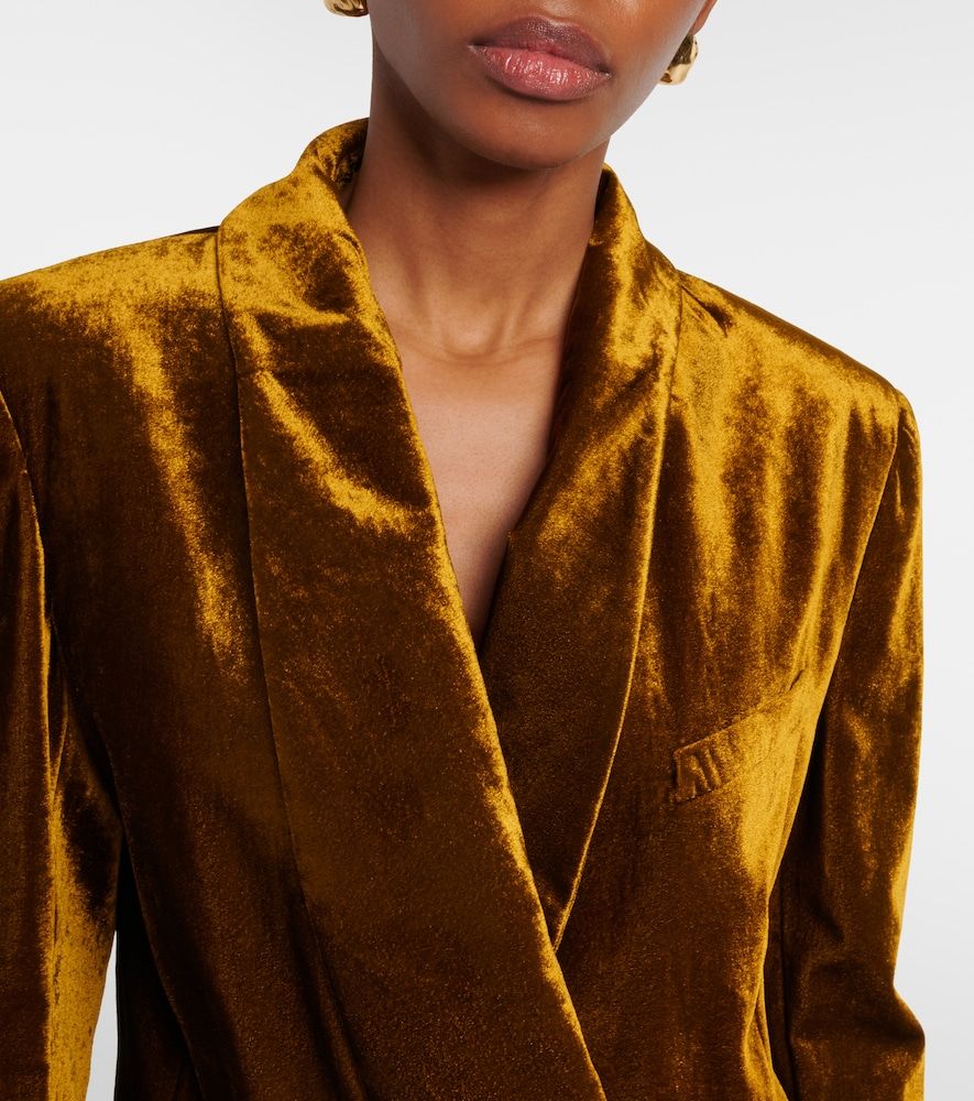 Double-breasted velvet blazer - Nina Ricci - Modalova