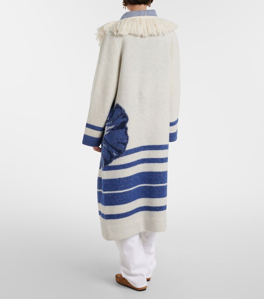 Abrigo Poppy Garden de jacquard con flecos - Dorothee Schumacher - Modalova