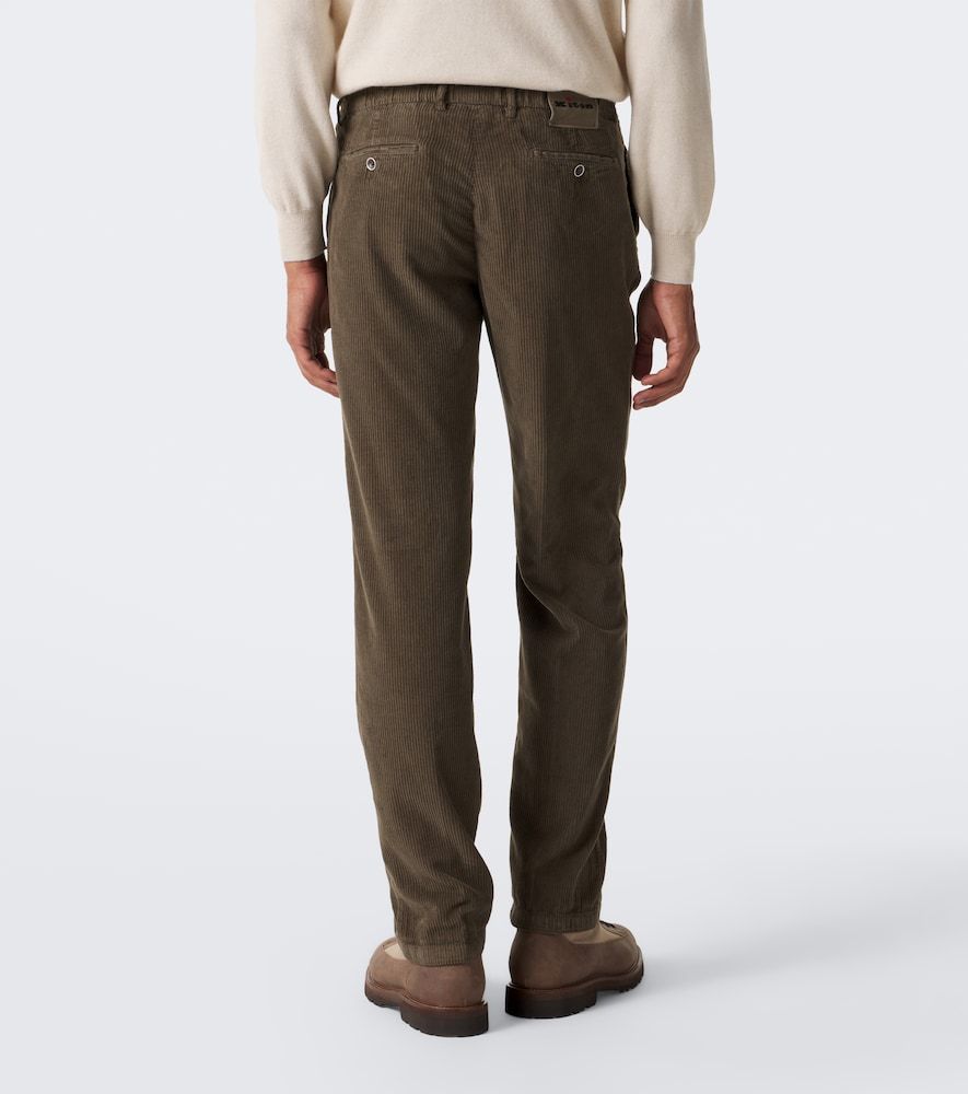 Pantalones tapered de pana de algodón - Kiton - Modalova
