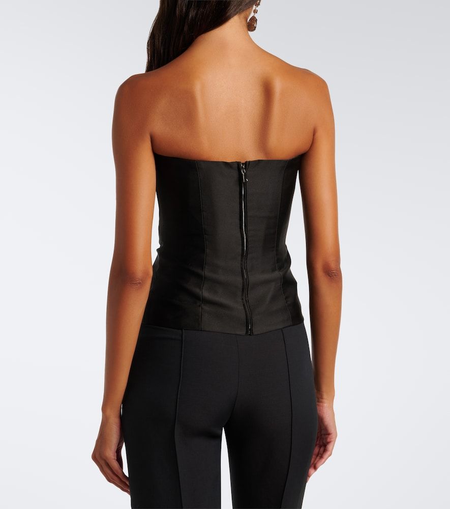 Top corsetto in taffetà plissé - Roland Mouret - Modalova