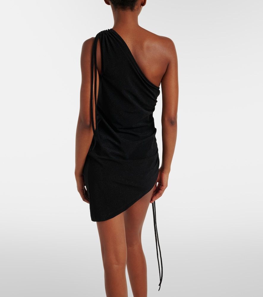 Abito corto monospalla con arricciatura - Balmain - Modalova