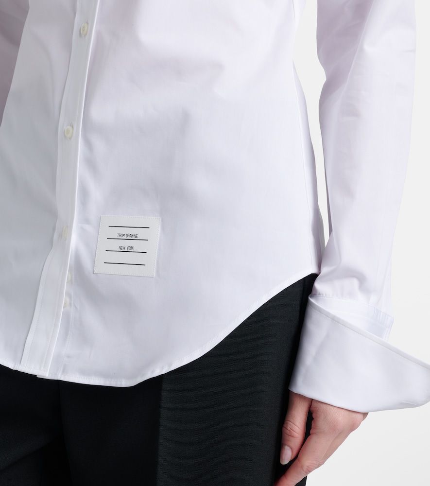 Camicia in cotone con logo - Thom Browne - Modalova