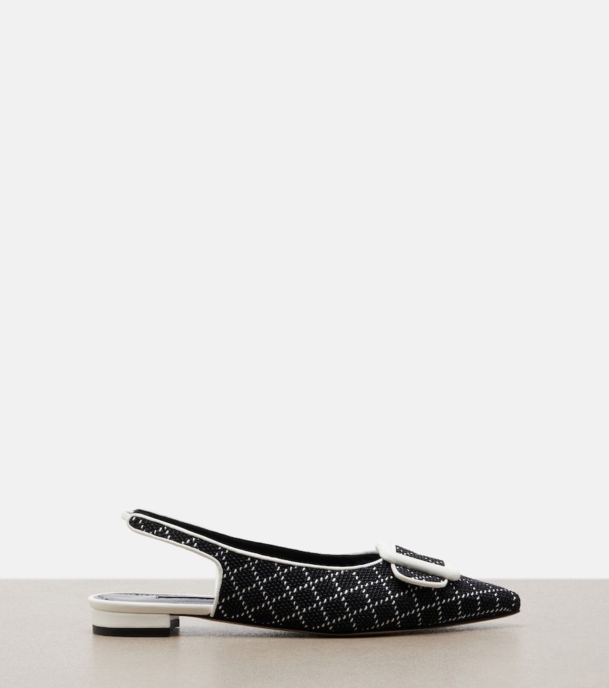 Slingback-Ballerinas Maylura aus Raffiabast - Manolo Blahnik - Modalova