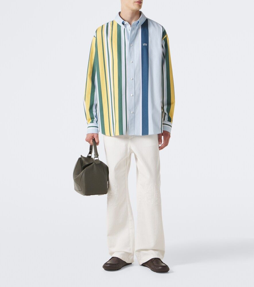 Double L striped cotton twill shirt - Loewe - Modalova