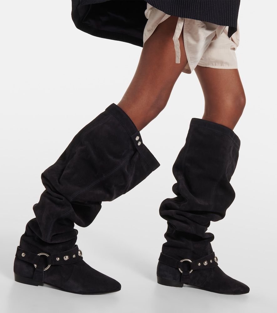 Stivali over-the-knee Selize in suede - Isabel Marant - Modalova