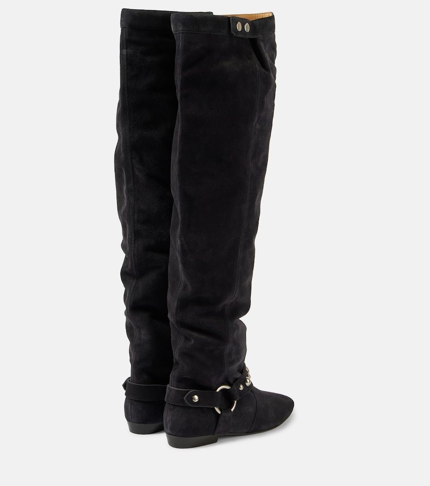 Stivali over-the-knee Selize in suede - Isabel Marant - Modalova