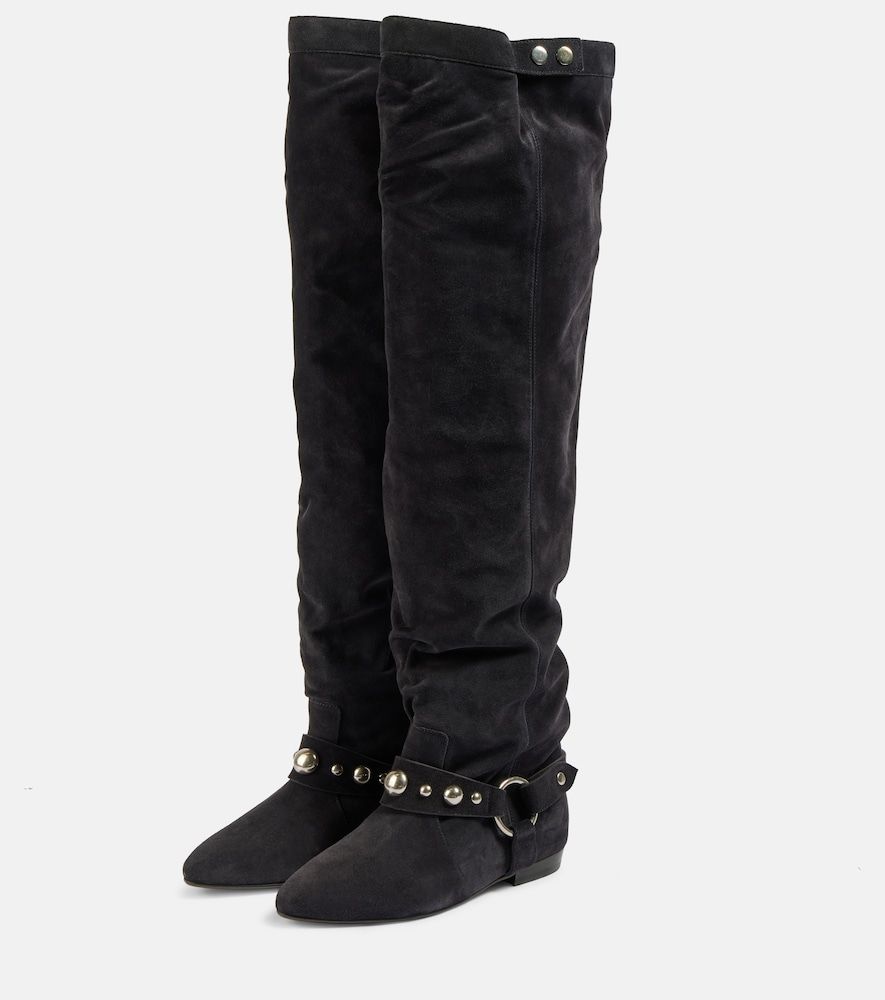 Stivali over-the-knee Selize in suede - Isabel Marant - Modalova