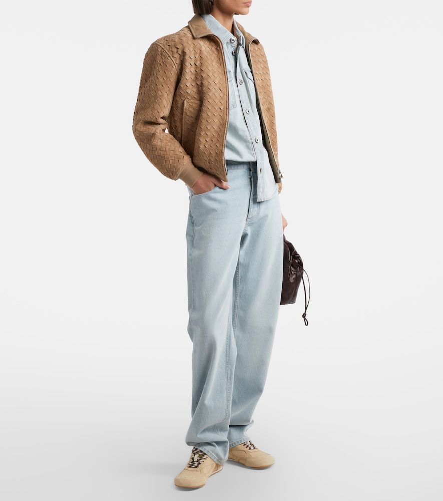 Jeans regular a vita media - Bottega Veneta - Modalova