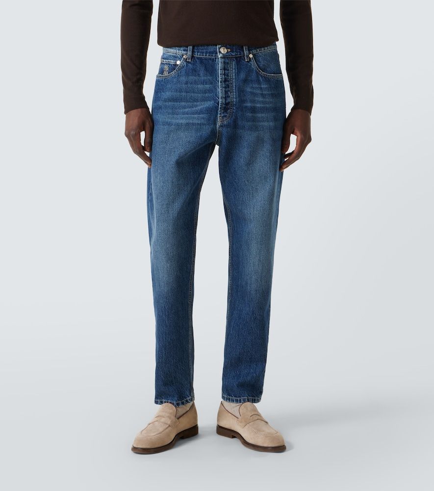 Jeans slim a vita media - Brunello Cucinelli - Modalova