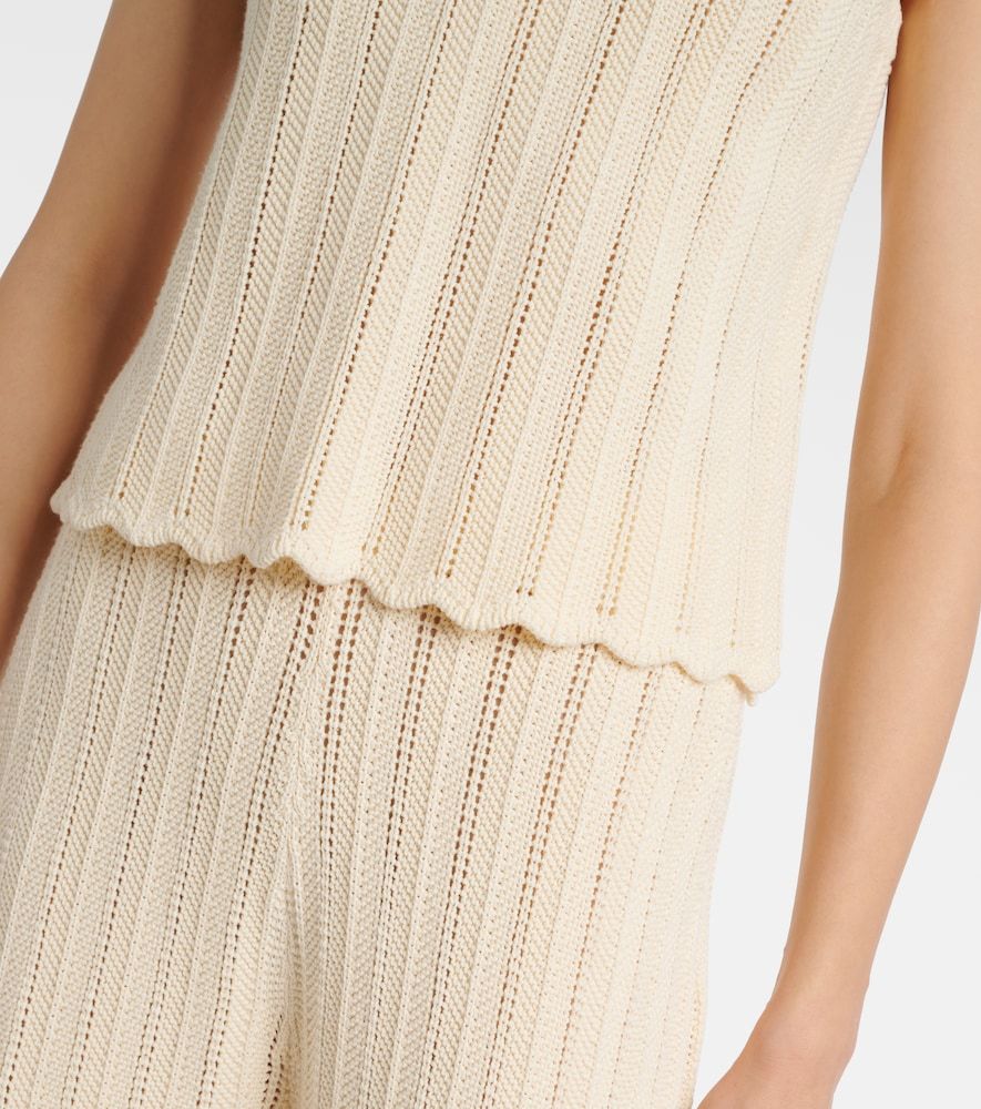 Top Zabou in pointelle smerlato in cotone - Altuzarra - Modalova