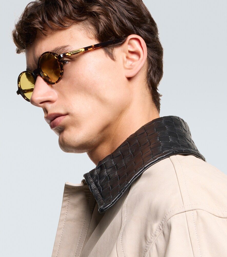Runde Sonnenbrille Slim Ribbon - Bottega Veneta - Modalova