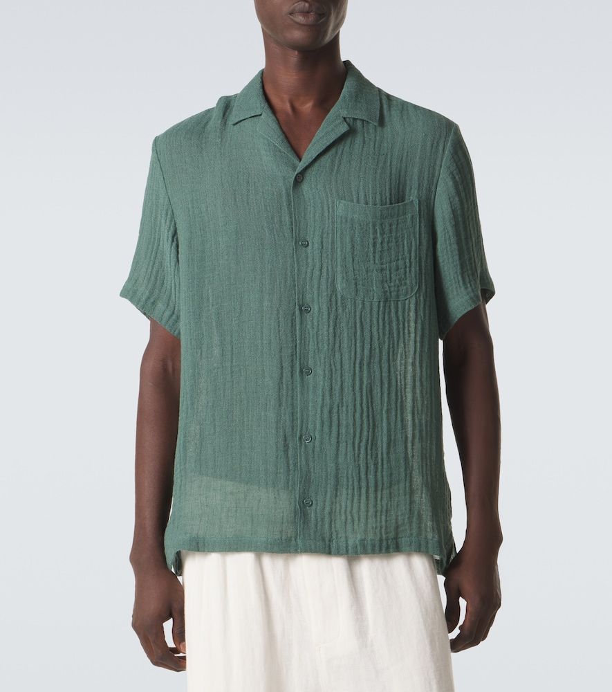 Camicia bowling Botad in lino - Le Kasha - Modalova