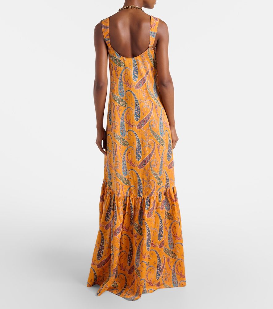 Vestido largo de cady de algodón estampada - Etro - Modalova