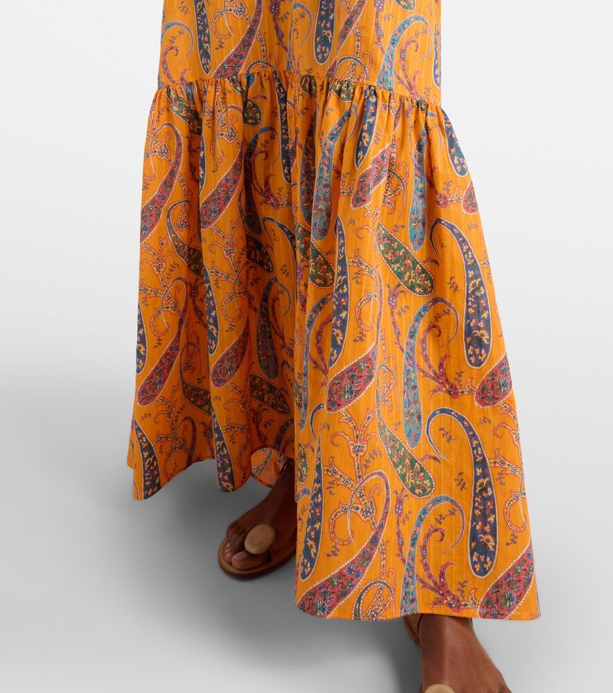 Vestido largo de cady de algodón estampada - Etro - Modalova
