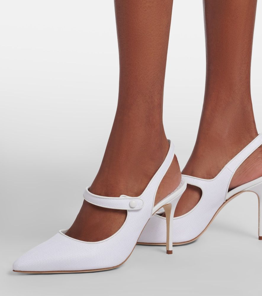 Slingback-Pumps Camparisli 90 aus Raffiabast - Manolo Blahnik - Modalova