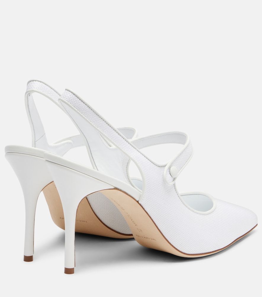 Slingback-Pumps Camparisli 90 aus Raffiabast - Manolo Blahnik - Modalova