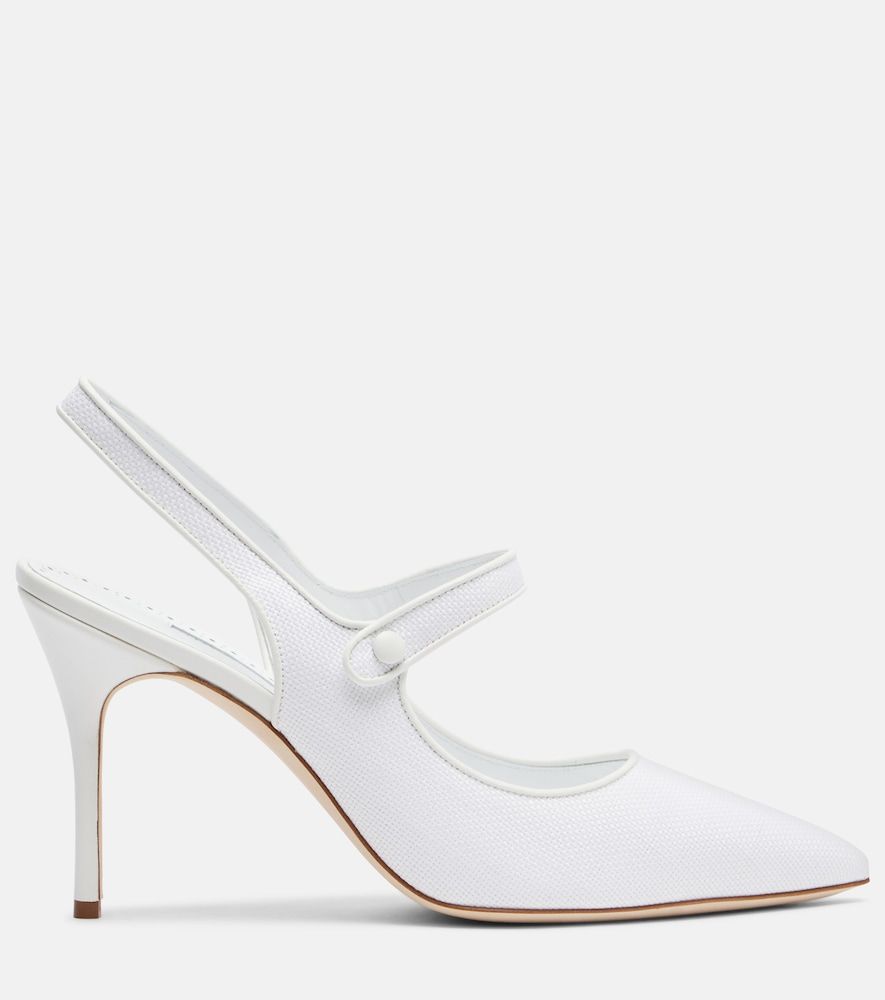 Slingback-Pumps Camparisli 90 aus Raffiabast - Manolo Blahnik - Modalova