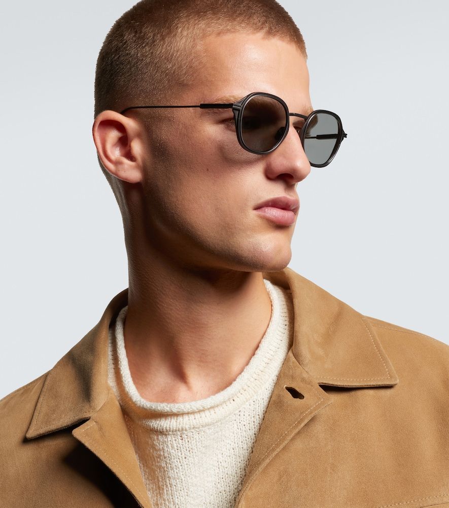 Zegna Runde Sonnenbrille - Zegna - Modalova