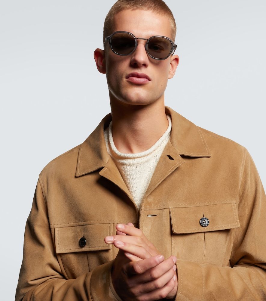 Zegna Runde Sonnenbrille - Zegna - Modalova