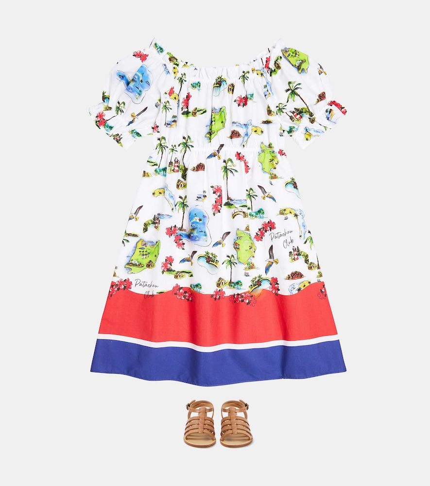 Vestido de algodón estampado a rayas - Patachou - Modalova