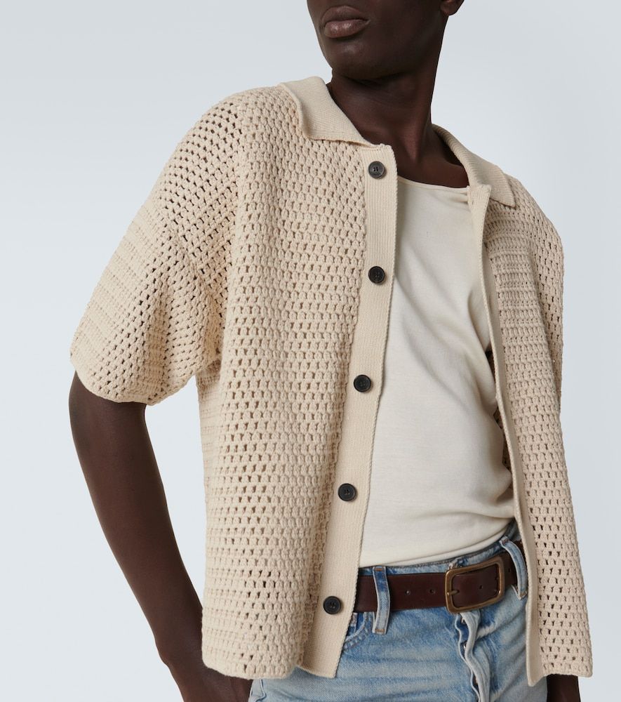 Frame Cardigan in cotone traforato - Frame - Modalova