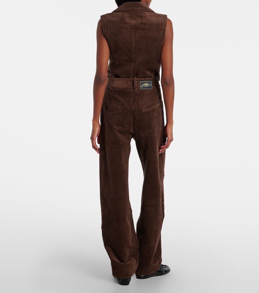 Pantalones cargo de pana de algodón - Ganni - Modalova