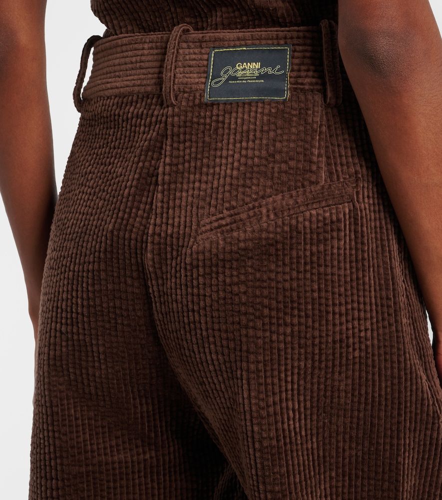 Pantalones cargo de pana de algodón - Ganni - Modalova