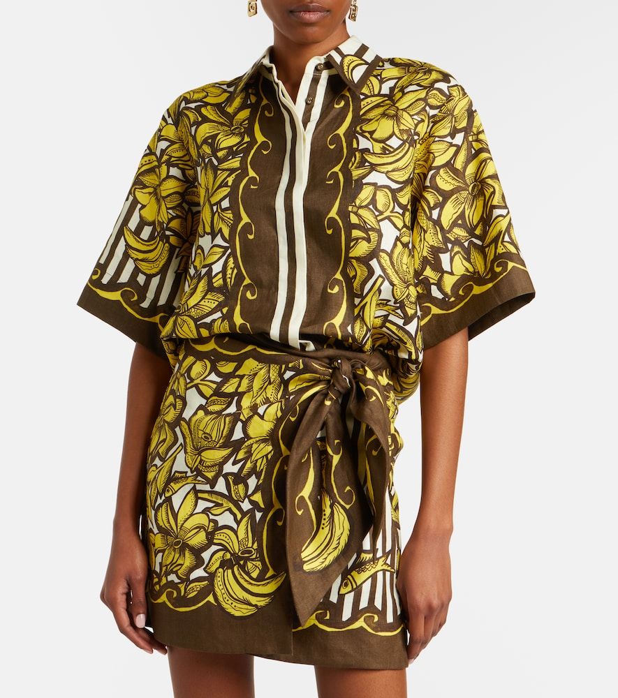 Alémais Camicia Mona in canapa con stampa floreale - Alemais - Modalova