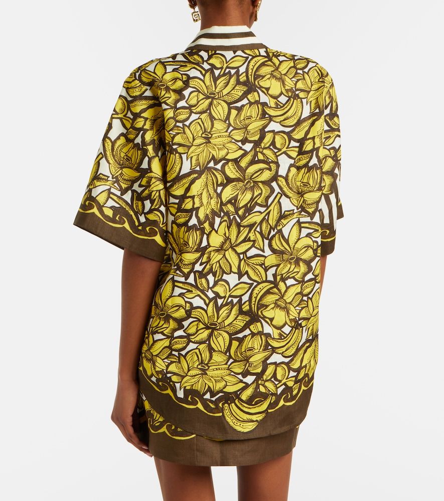 Alémais Camicia Mona in canapa con stampa floreale - Alemais - Modalova