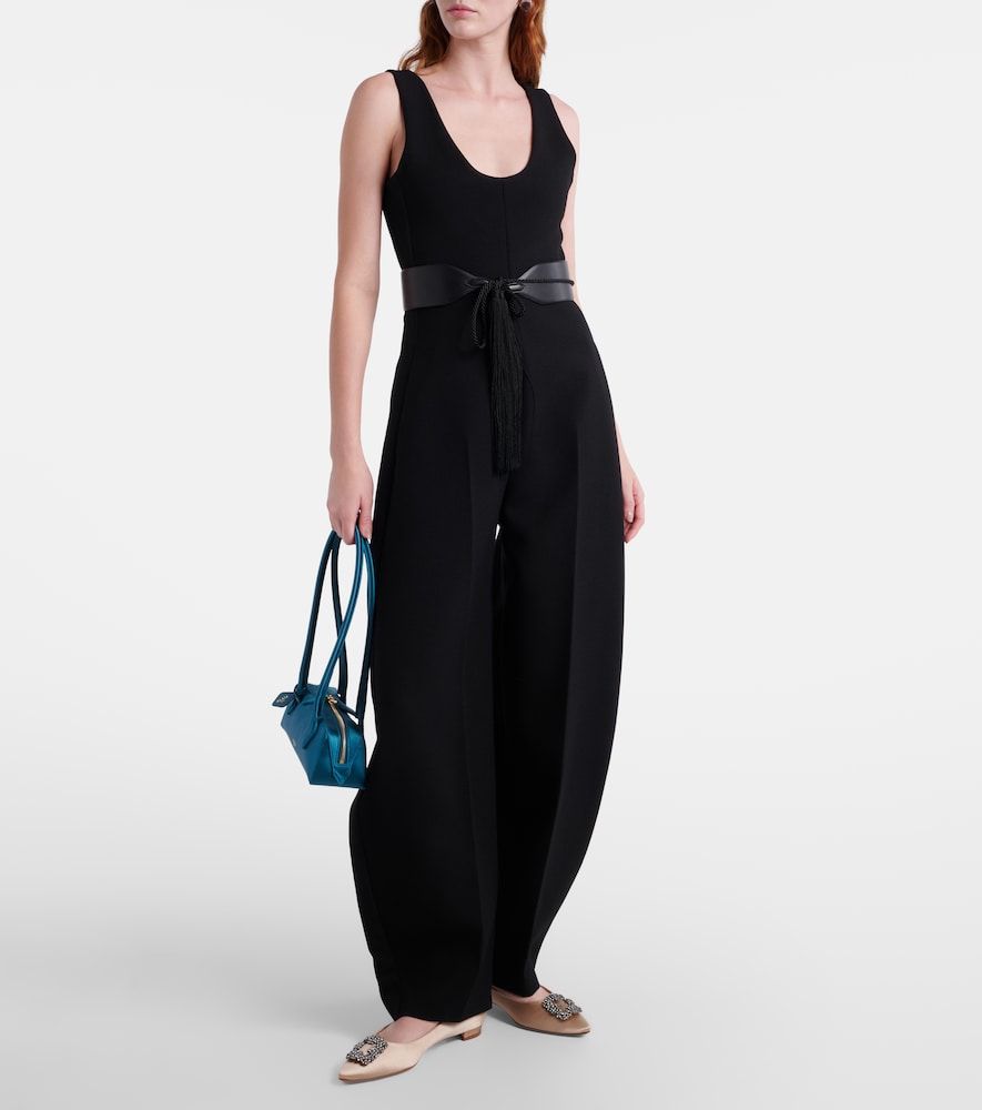 Ballerinas Hangisi aus Satin mit Kristallen - Manolo Blahnik - Modalova