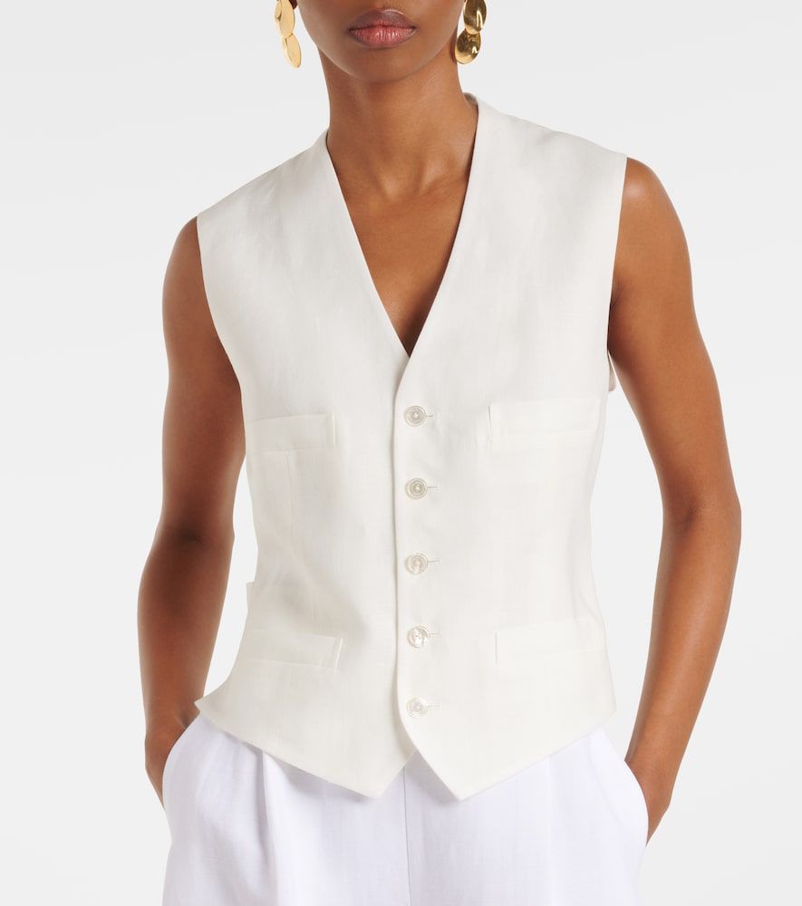 Weste Jaiden aus Leinen - Ralph Lauren Collection - Modalova