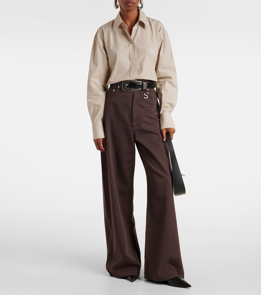 Mid-Rise Wide-Leg Jeans Siamese - Sportmax - Modalova