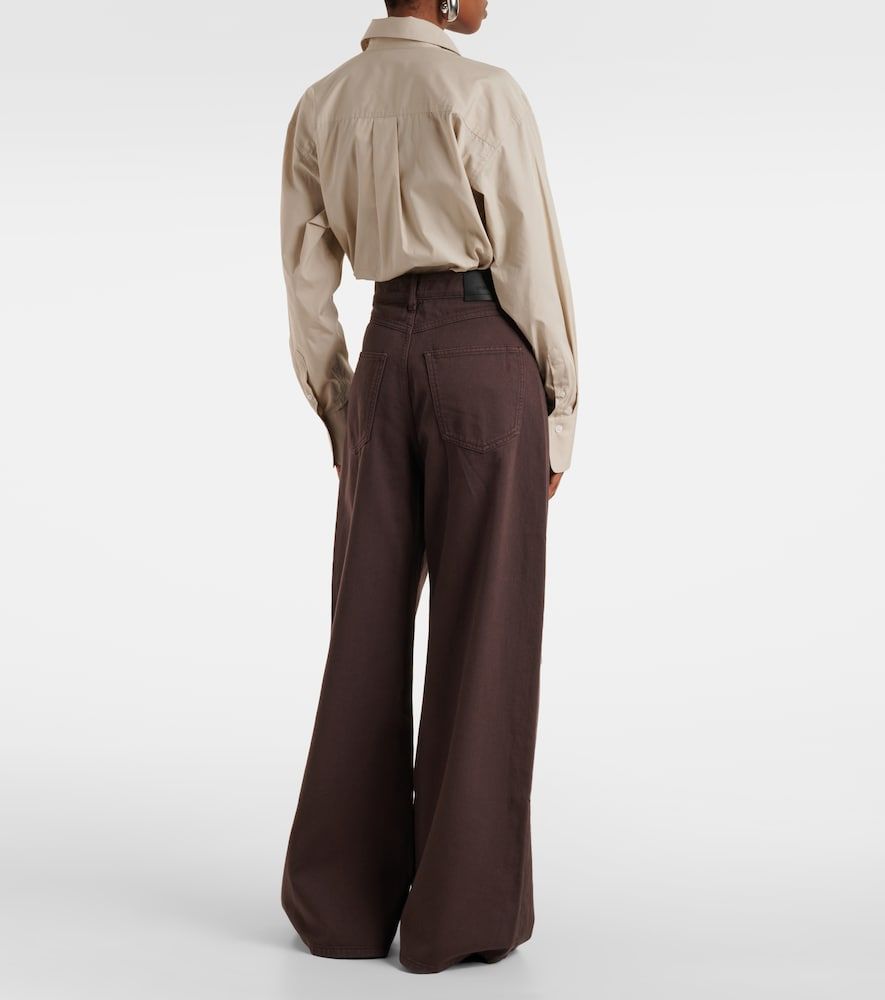 Mid-Rise Wide-Leg Jeans Siamese - Sportmax - Modalova