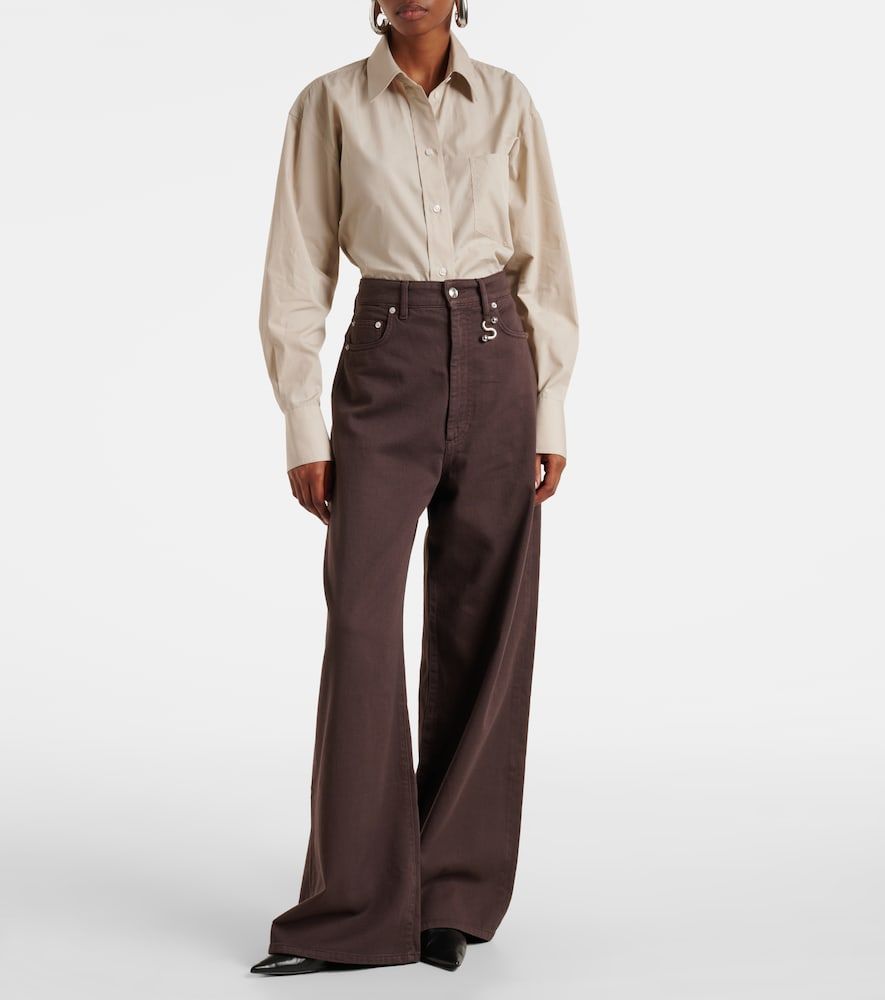 Mid-Rise Wide-Leg Jeans Siamese - Sportmax - Modalova